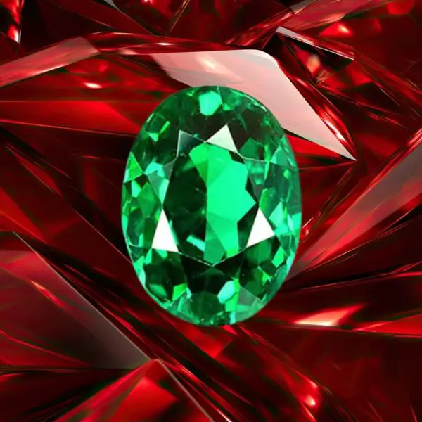 Blood Ruby and Sapphire Green