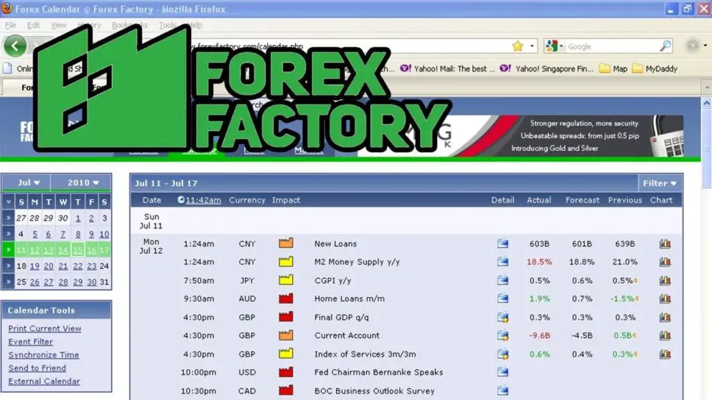 Forex Factory Calendar